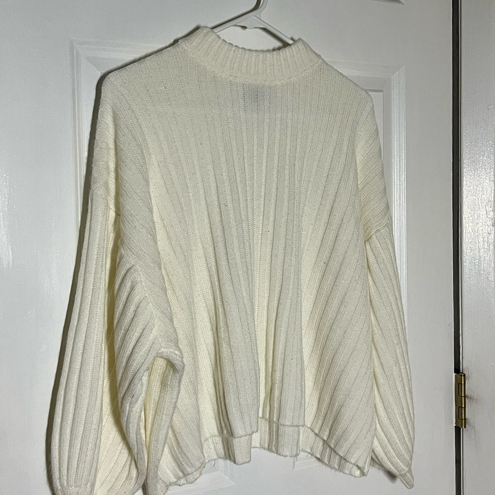 White knit sweater from princess polly